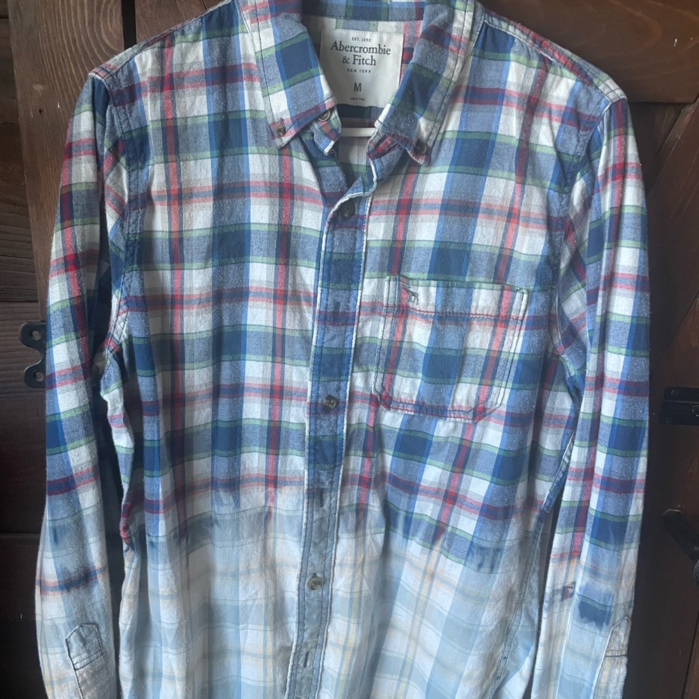 Abercrombie & Fitch Men's Multicolor Plaid Shirt